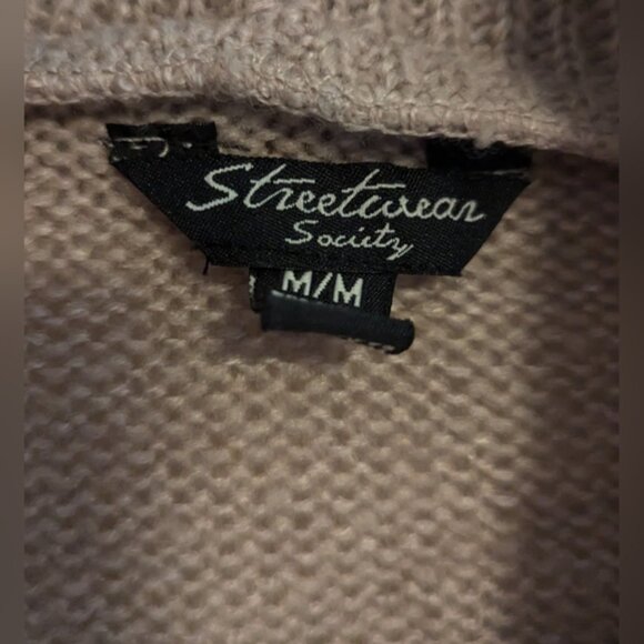 Streetwear Society Grey Cardigan - Womens Medium - Picture 2 of 3